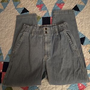 Universal Thread Blue and White Striped High Rise Jeans